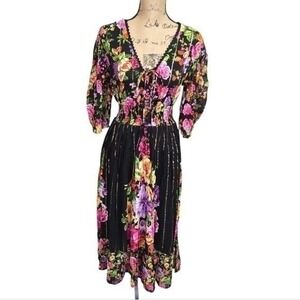 fat face green dress Vintage 1970s Emerald Green Wrap Dress